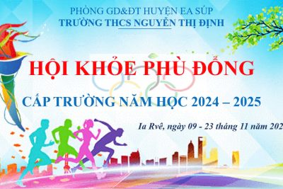 Hội khỏe Phù Đổng cấp trường năm học 2024-2025